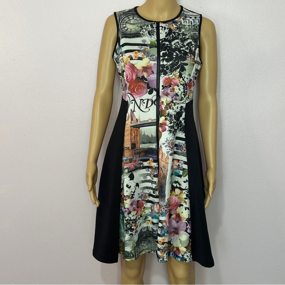 Floral Print Sleeveless Dress